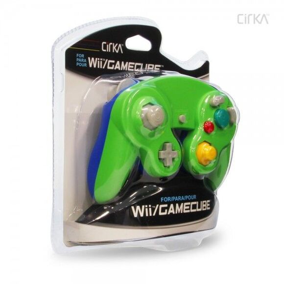 Nintendo Wii/GameCube CirKa controller (Green/Blue) - Picture 2 of 3